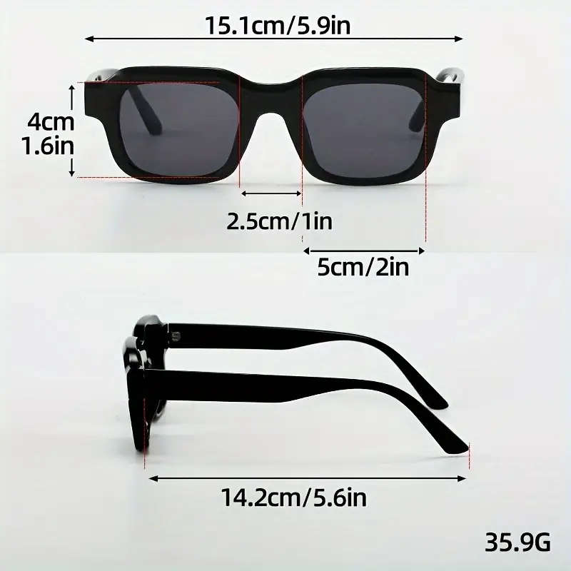Classic Rectangle Fashion Sunglasses