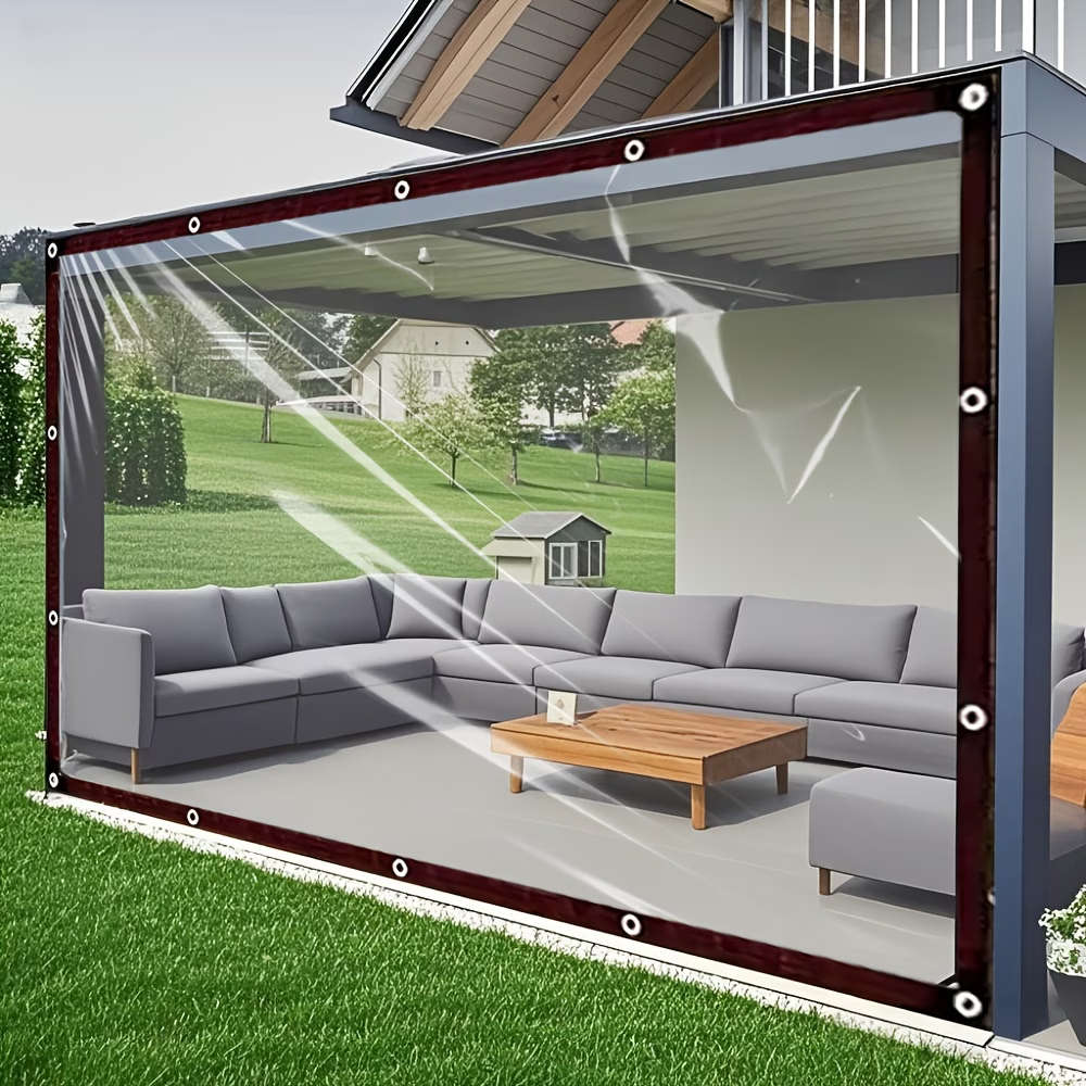 Transparent Waterproof Windproof  Snowproof Tarpaulin 2m*3m