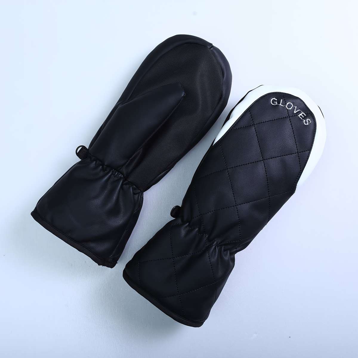 1 Pair Black R Applicable People Unisex Warm Gloves