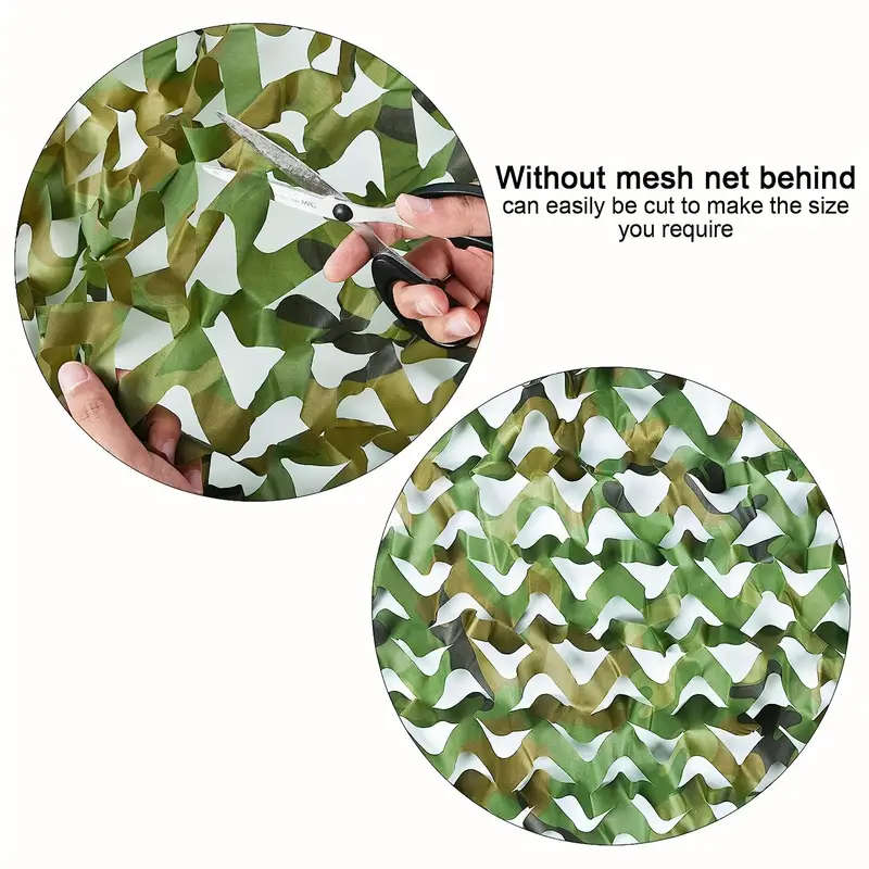 1pc 2x3m Outdoor Camouflage Garden Net Frameless Forest Grass Pattern Sunshade Net