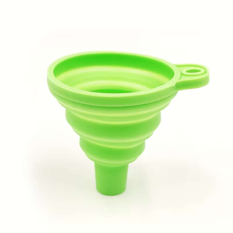 Foldable Funnel For Filling Bottles Mini Flexible Silicone Funnel