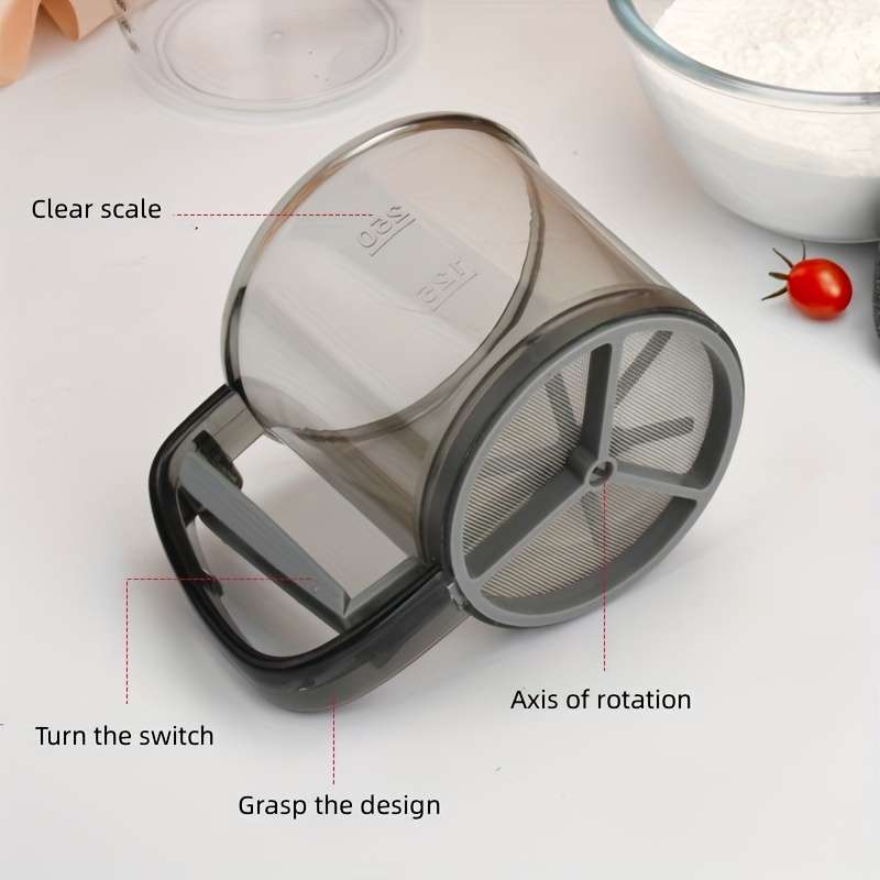 1pc Stainless Steel Flour Sifter Essential Baking Tool for Christmas Kitchen Use Durable Mesh