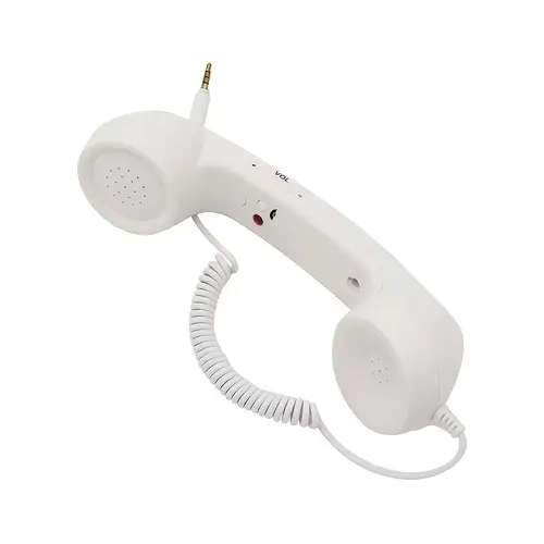 1Pc Retro Style Landline Phone Attachments For Mobile Devices Featuring 3.5Mm Jack Wired Handset Wit