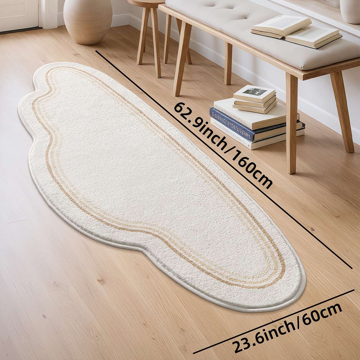 Big White Cloud 15.7x47.2inch 40x120cm Floor Mat
