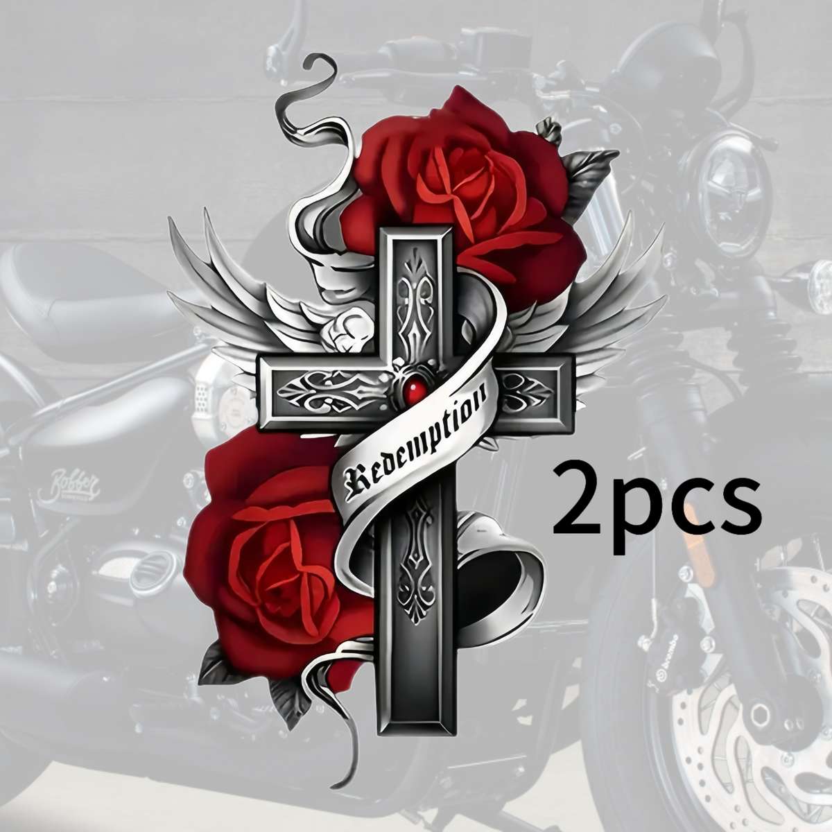 2pcs Jesus Christian Themed Stickers