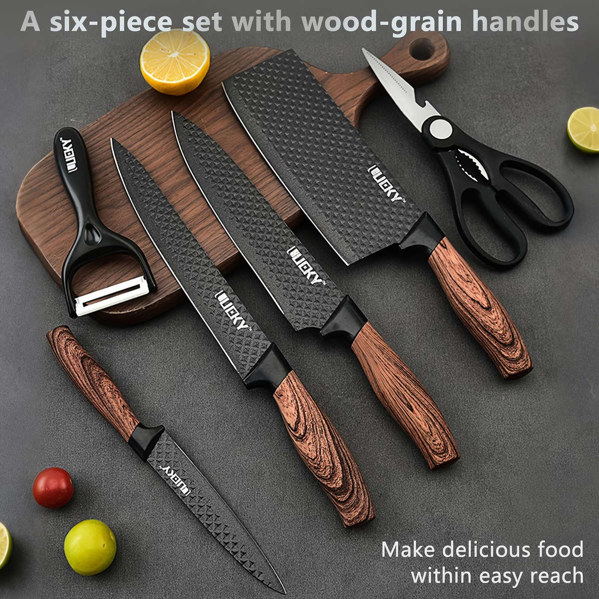 This Series Includes Six Household Stainless Steel Kitchen Knives