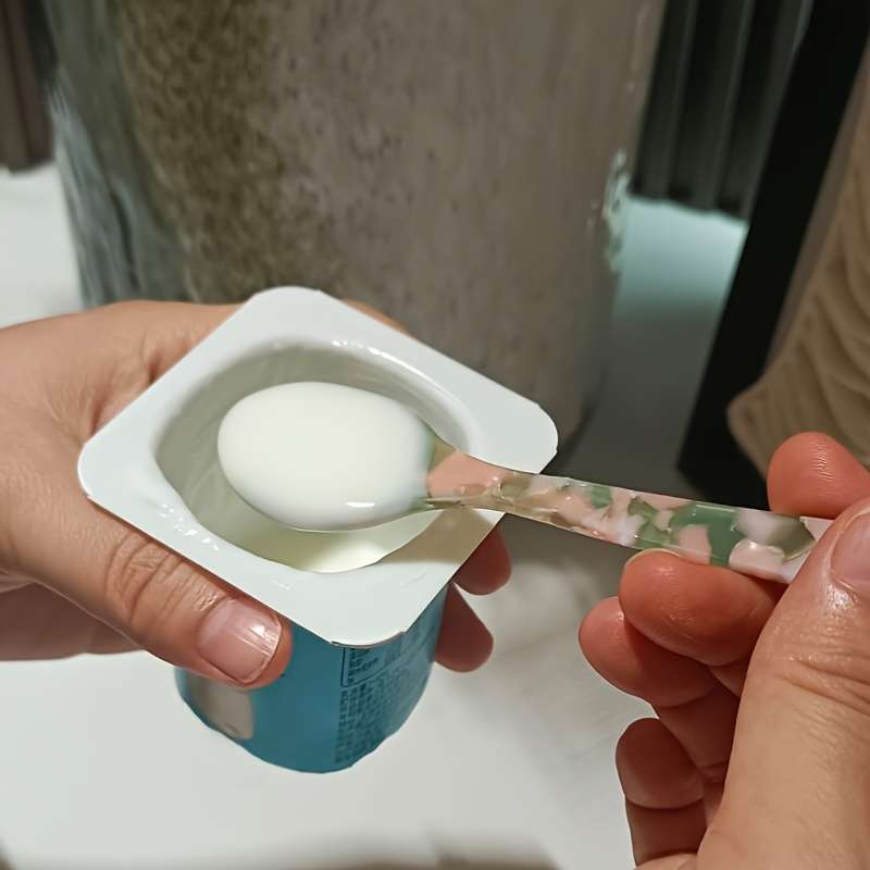 5pcs set 11.58cm Vibrant Butter Dessert Knives Ice Caviar Spoons Stirring Teaspoons Sty