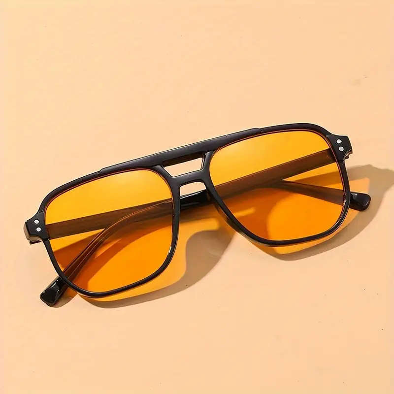 3 Pairs of fashionable retro rectangular frame Sunglasses