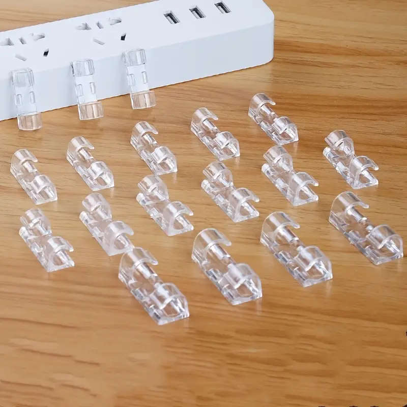 100 Self-Adhesive Wire Clips