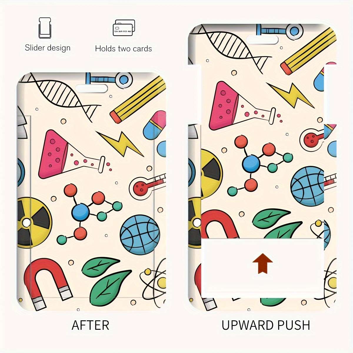 1pc A Card Holder for Science And Chemistry Study Series Suitable for Doctors And Nurses Also for