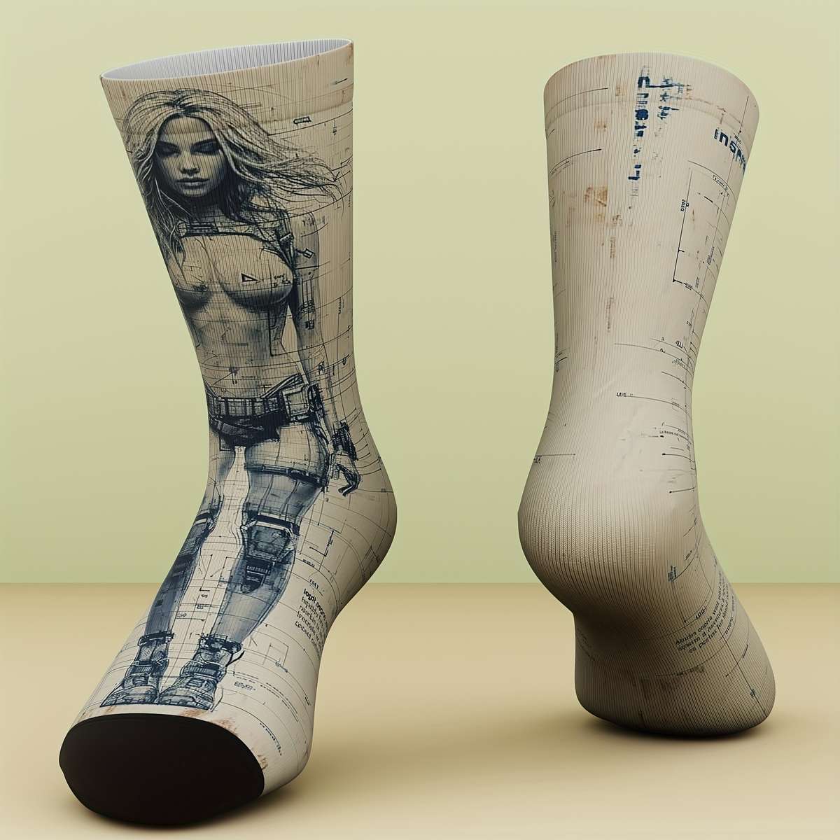 1 Pair Multicolor One Size Socks