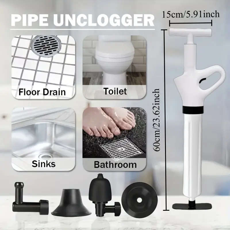 5 Size Nozzle Heavy Duty Drain Nozzle Kit