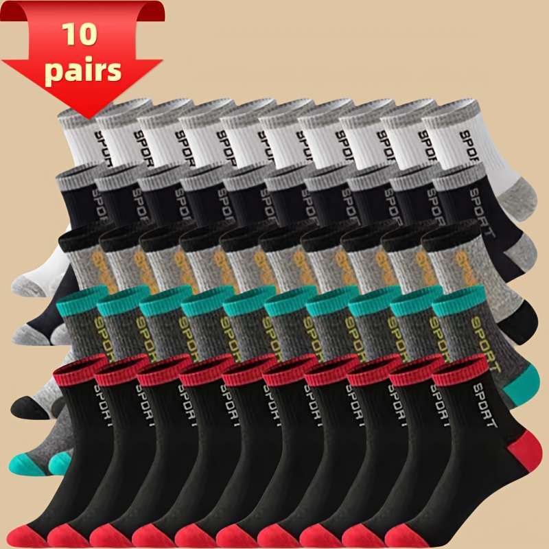 Sock 10 Pairs Of Mixed Colors One Size