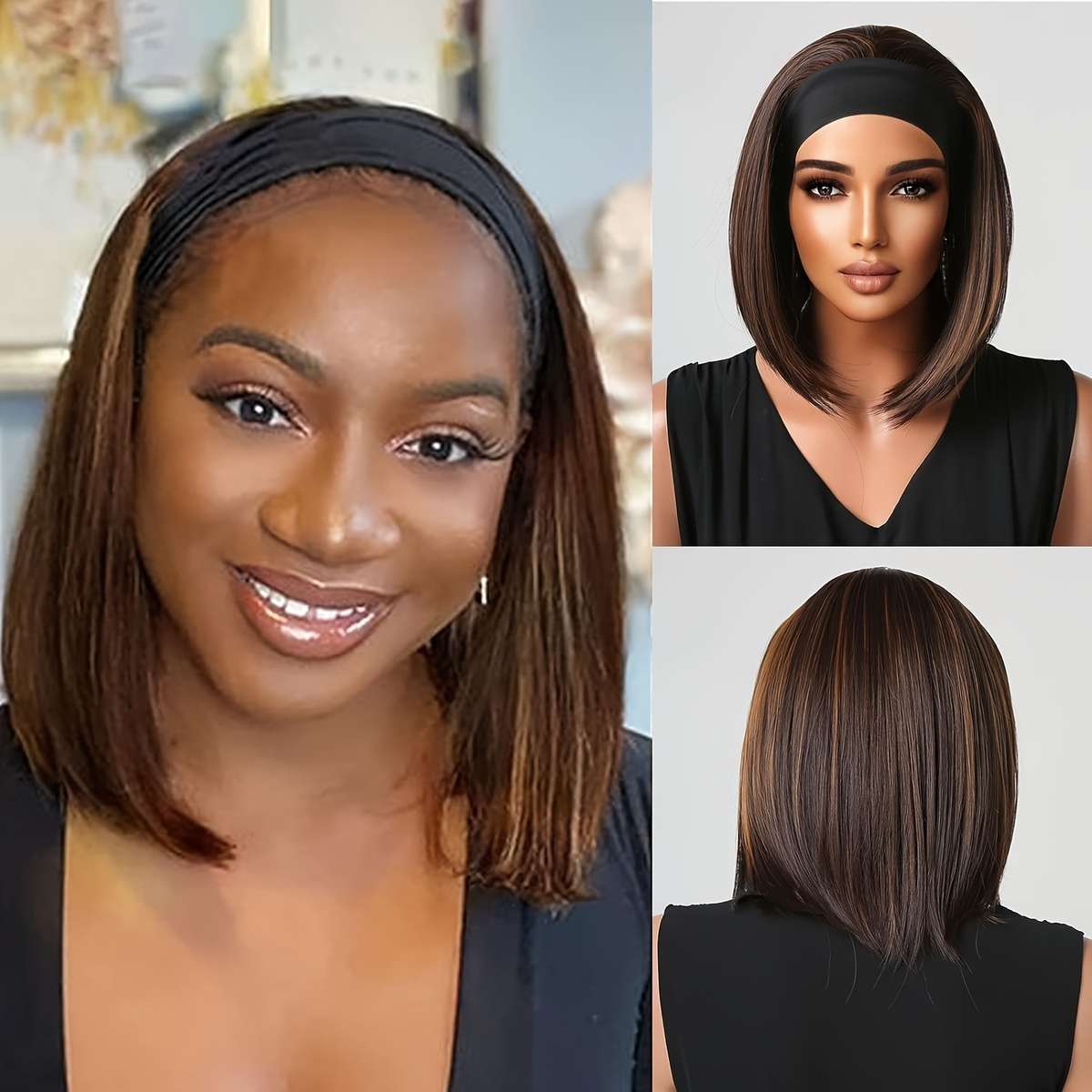 1Pc 1B 25.4cm Fashion Design Wig