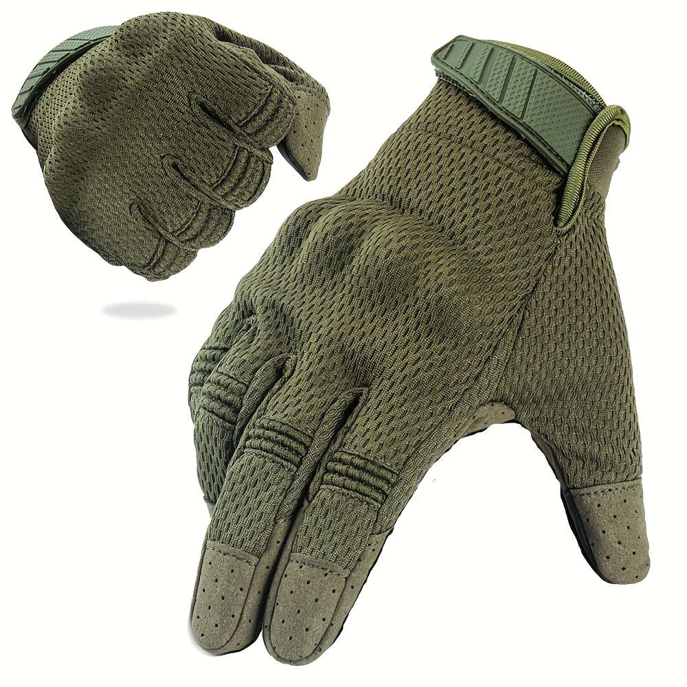 1 Pair Army Green Size L Warm Gloves