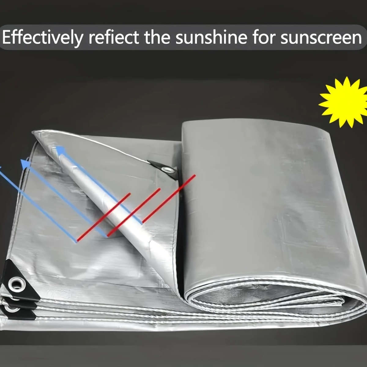 Silvery Thickened Waterproof Cloth