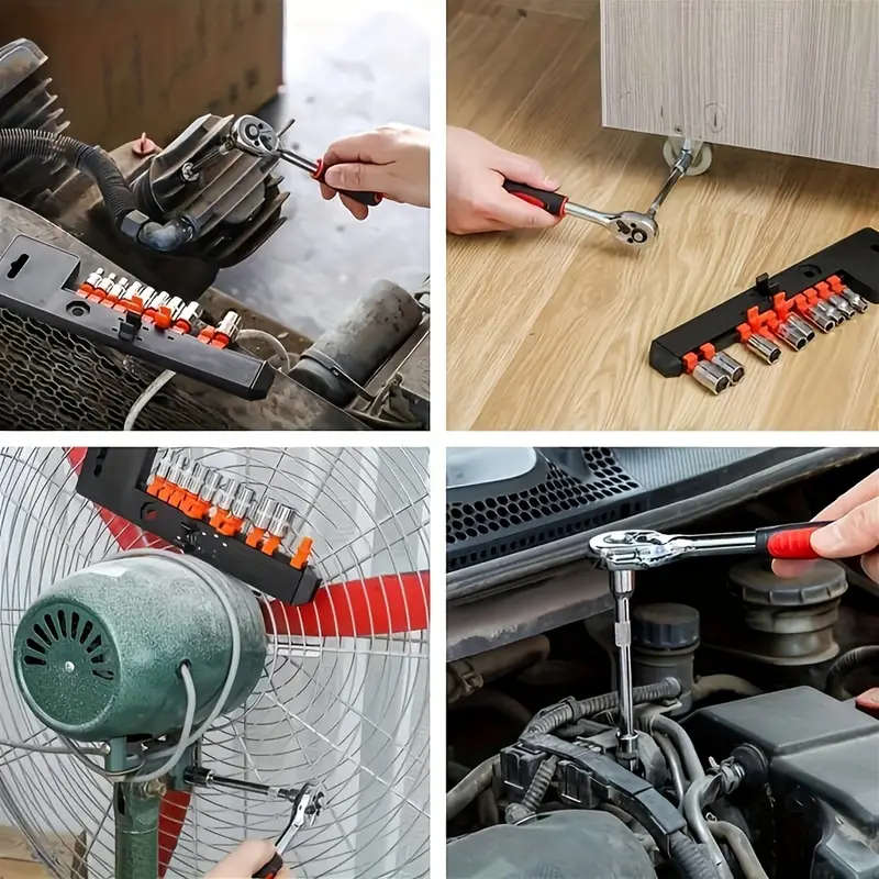 12-Piece Socket Wrench Set - Durable Steel