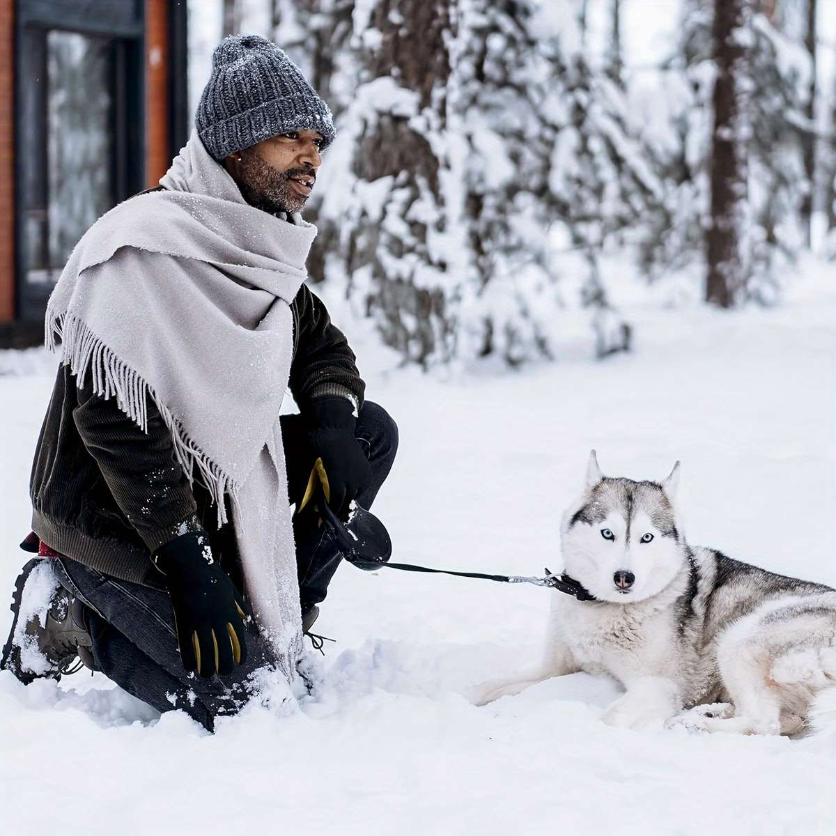 1 Pair Size M Warm Gloves