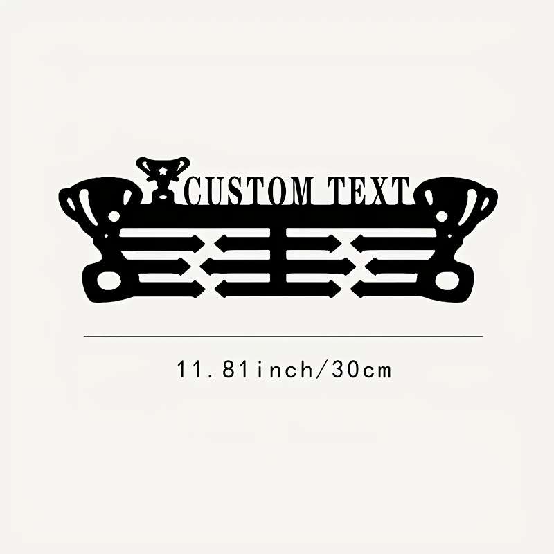 A Custom Vintage Metal Medal Rack DIY Hooks for Displaying Medals on The Wall Decorative Hooks for