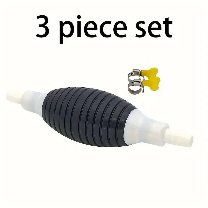 1Set Manual Bulb Rubber Fuel Pump 1 Airbag 2 Buckles Without Hose