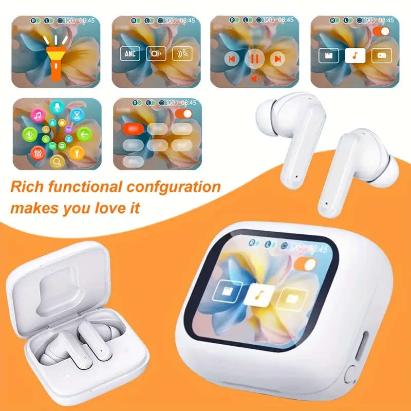 Smart LCD Touch Screen Headphones