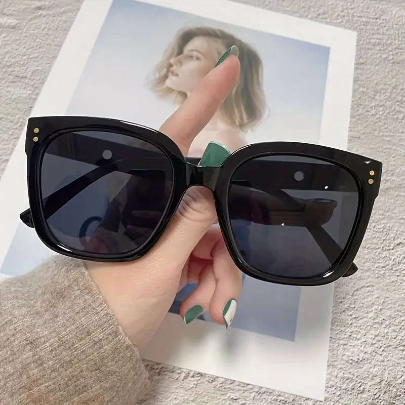 Classic Vintage Square Glasses Oversized Sunglasses
