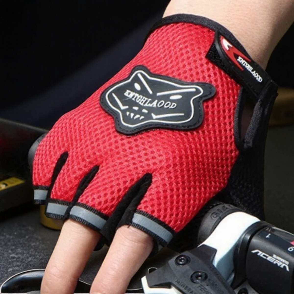 1 Pair Blue Outdoor Sports Gloves