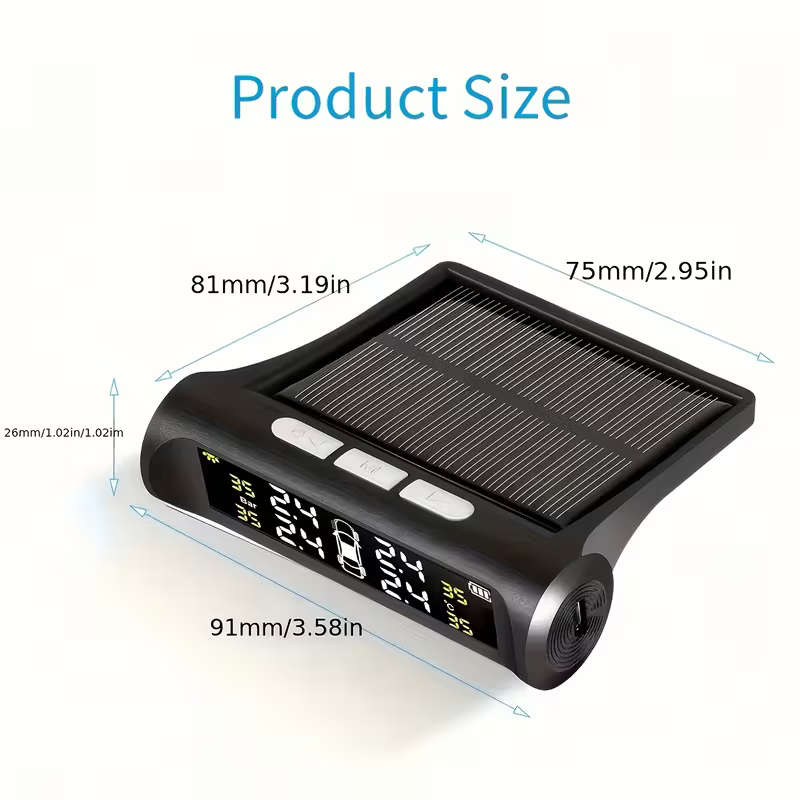 Solar Wireless Tire Pressure Monitoring System TPMS