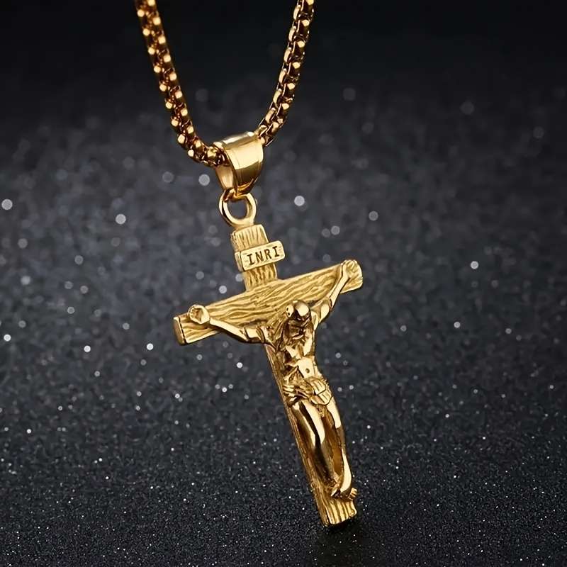 1 Piece Silvery Jesus Theme Pendant