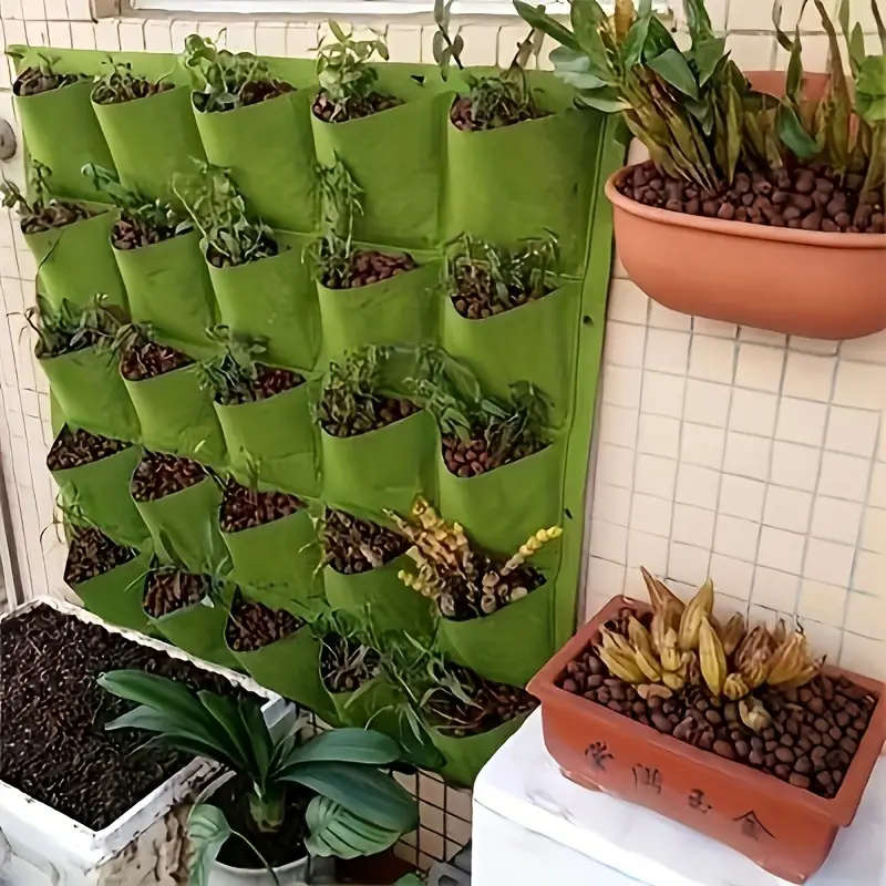 1 GreenWise Modern Geometric Wall Mount Grow Bag