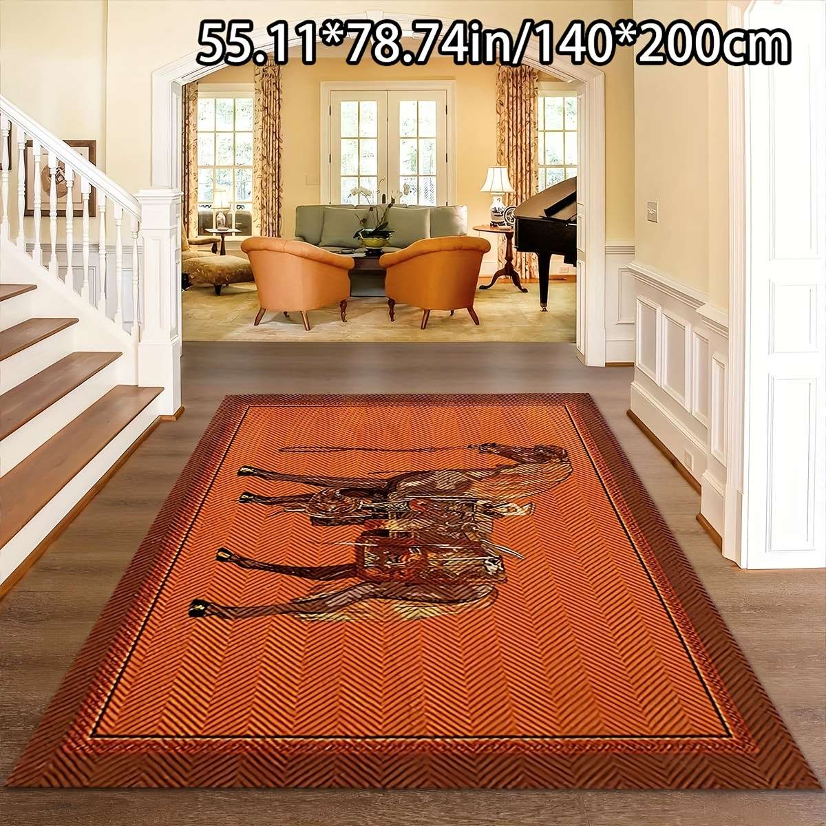 1Pc 70.86x98.42inch 180x250cm Floor Mat