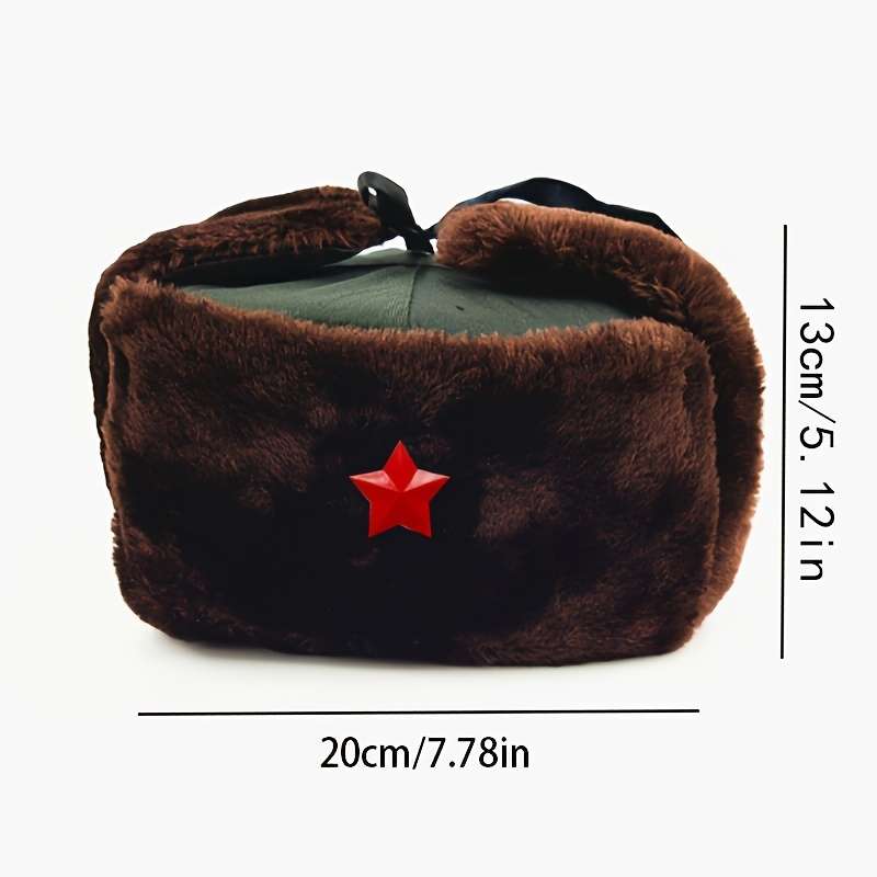 Hat Army Green Brown Velvet