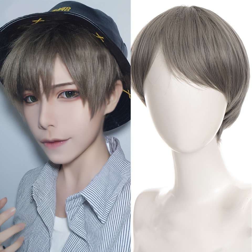 1Pc Black 15.24cm Fashion Design Wig