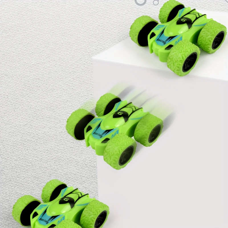 1pc Dual-Sided Inertia Stunt Off-Road Mini Model Durable Educational Toy Car for Youngsters Perfect