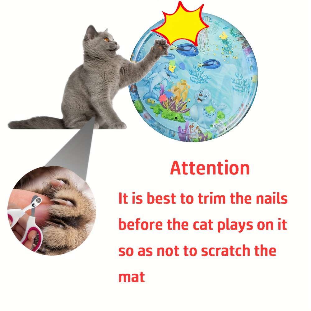 Blue Round Dolphin Cooling Pad