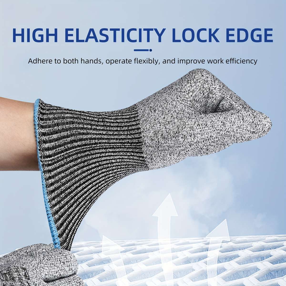 8 Pairs Size L Multi Purpose Work Gloves