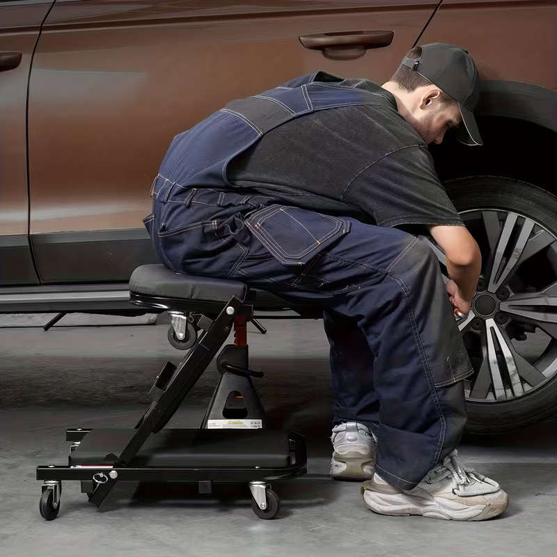 Foldable Garage Repair Roller Chair