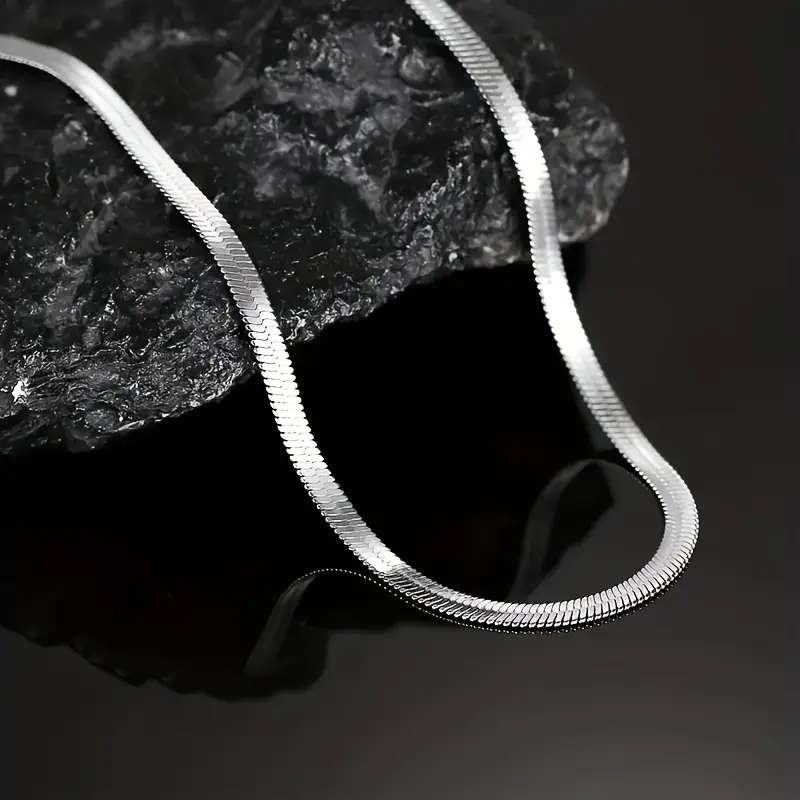 Stainless Steel Snake Chain Necklace 60CM
