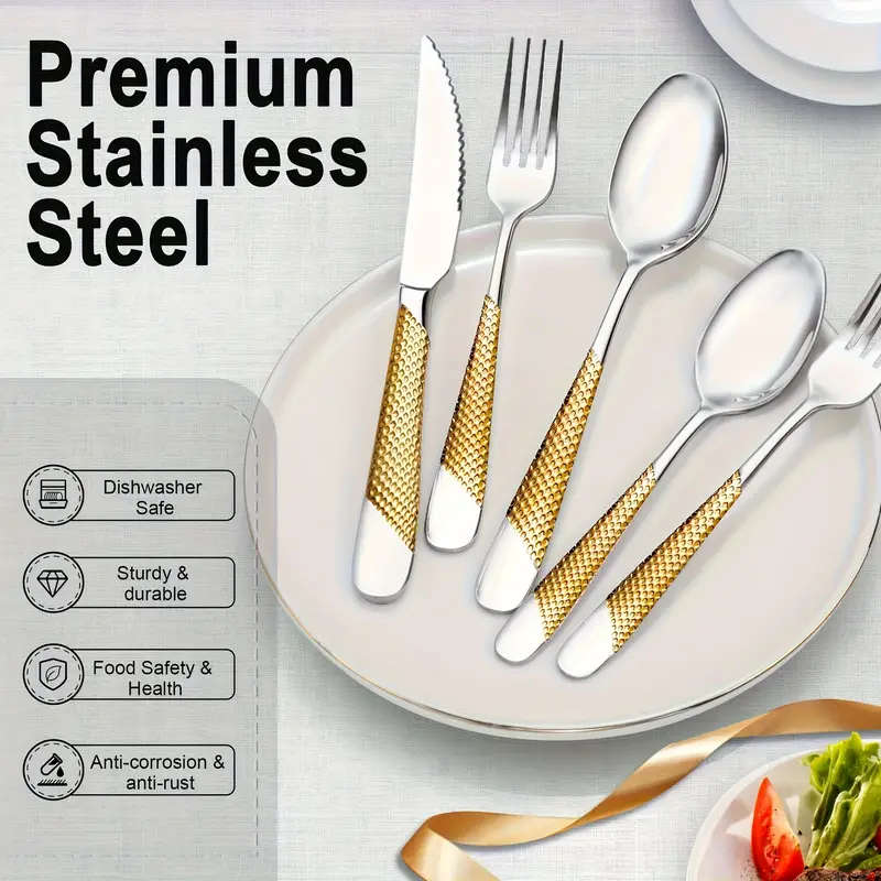 30-Piece Stainless Steel Cutlery Set