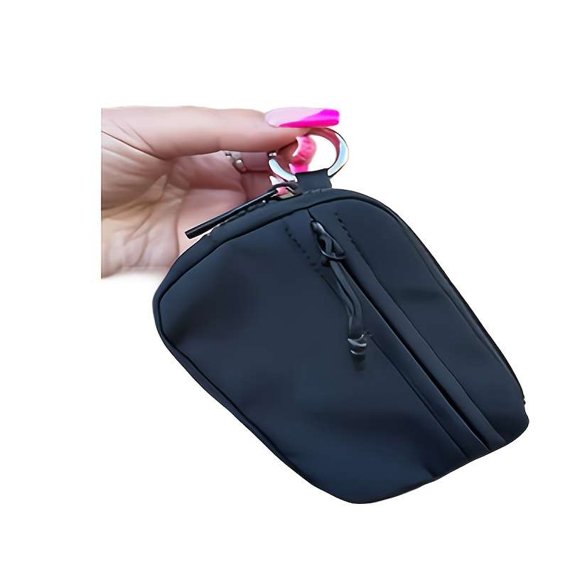 Minimalist Everyday Women'S Wallet Made Of Durable Nylon Multi-Functional Card Holder Keychai
