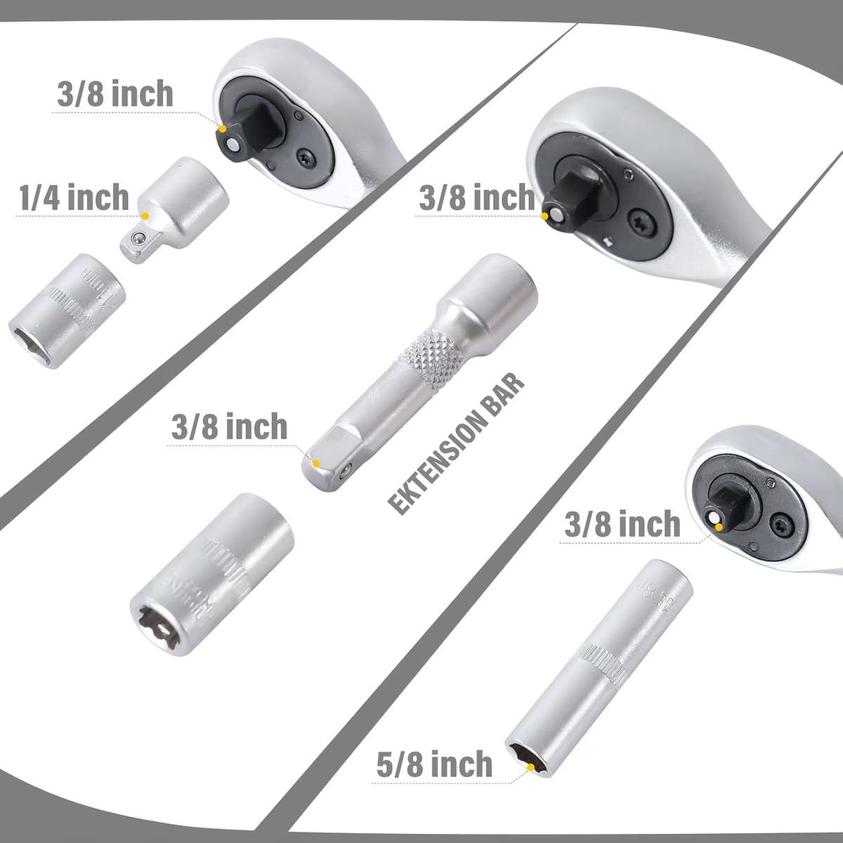 216 Piece Ratchet and Socket Set