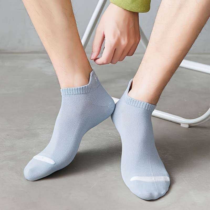 5 Pairs Of Mixed Colors One Size High Elastic Socks