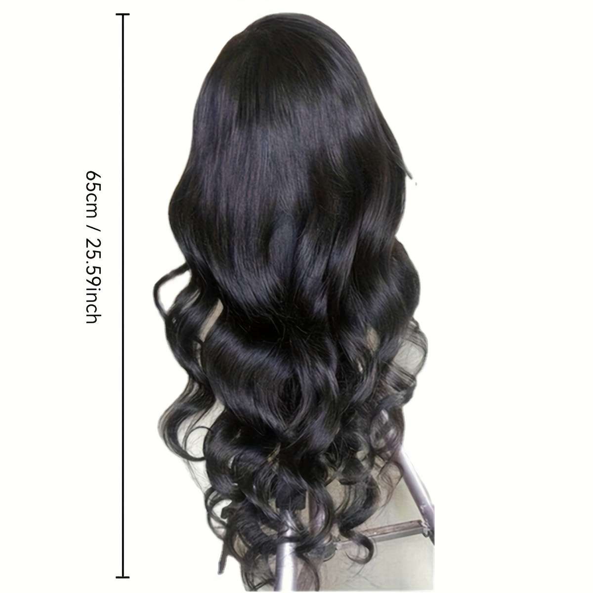 1Pc Black 66.04cm Fashion Design Wig