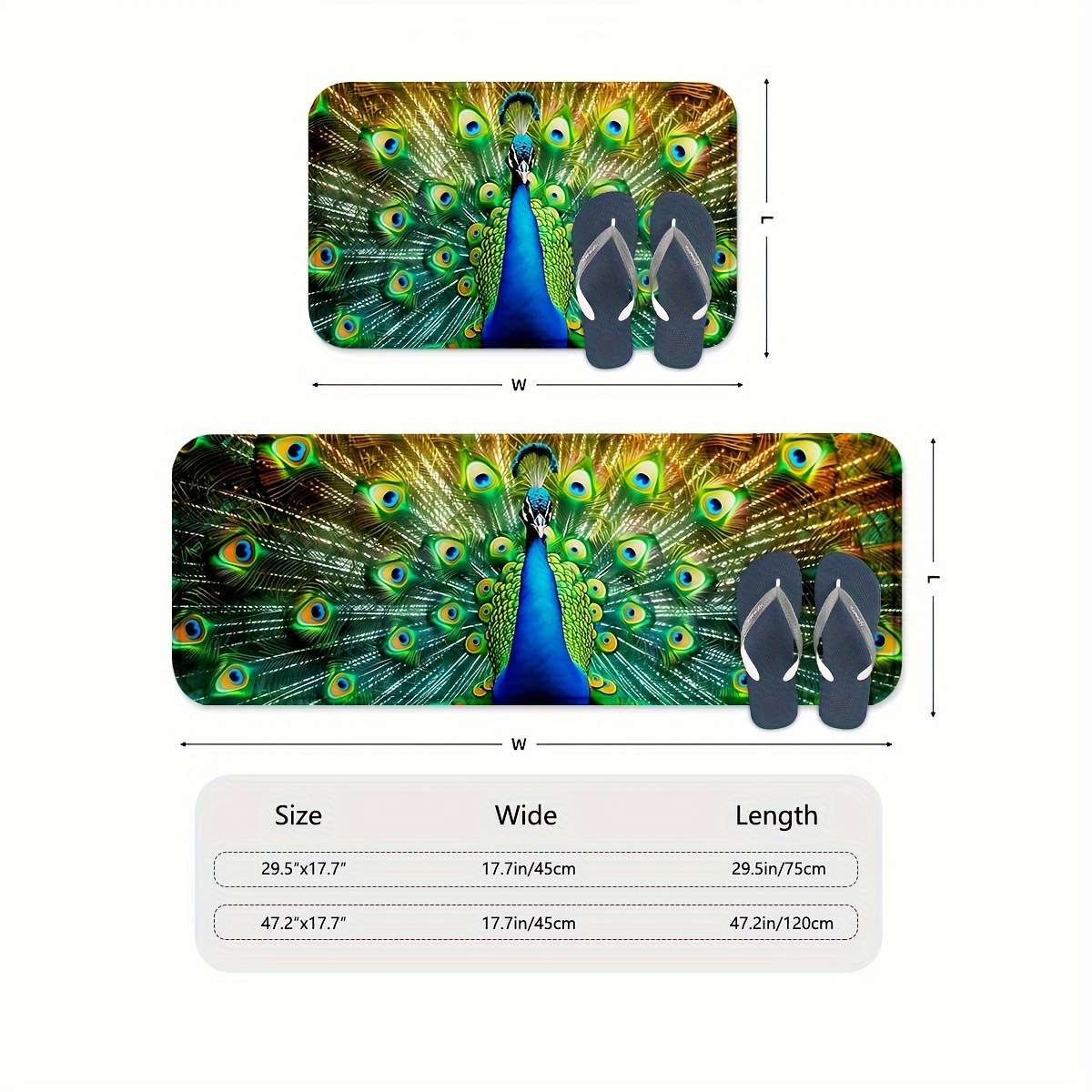 1Pc 45x75cm Floor Mat