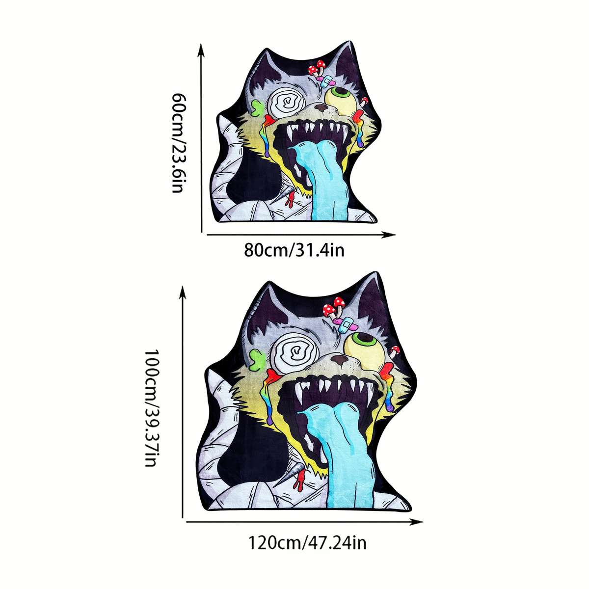 1Pc 100x120cm 39.37x47.24inch Floor Mat