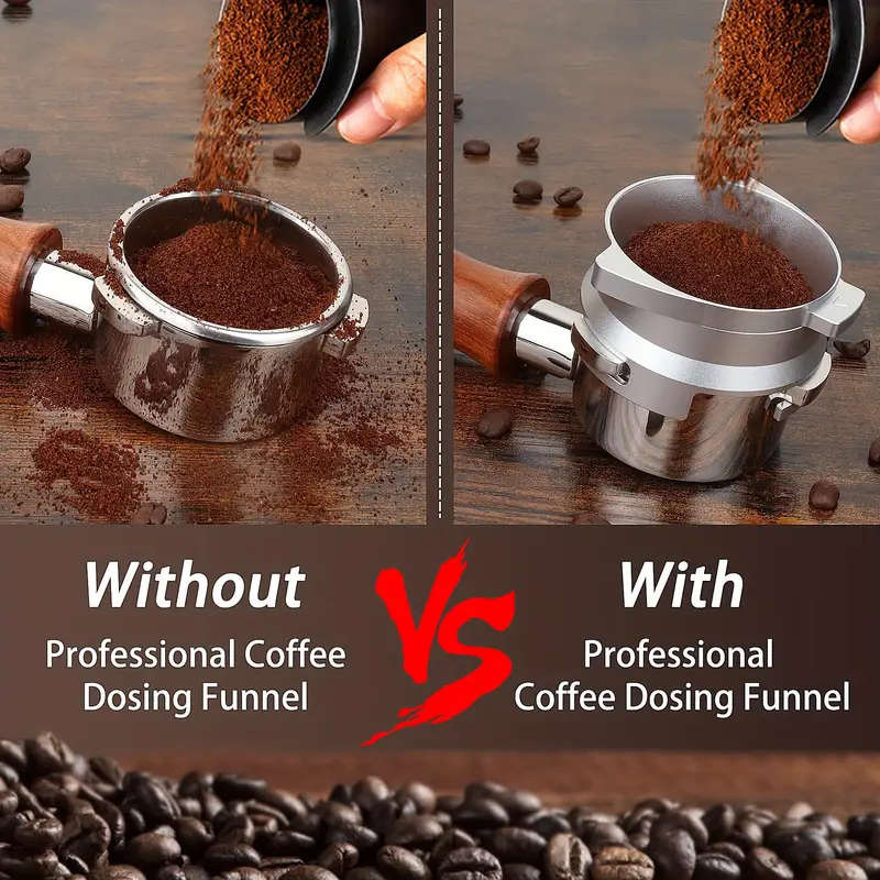 Breville 54mm Portafilter Dosing Funnel With Grinder Trigger - Silver