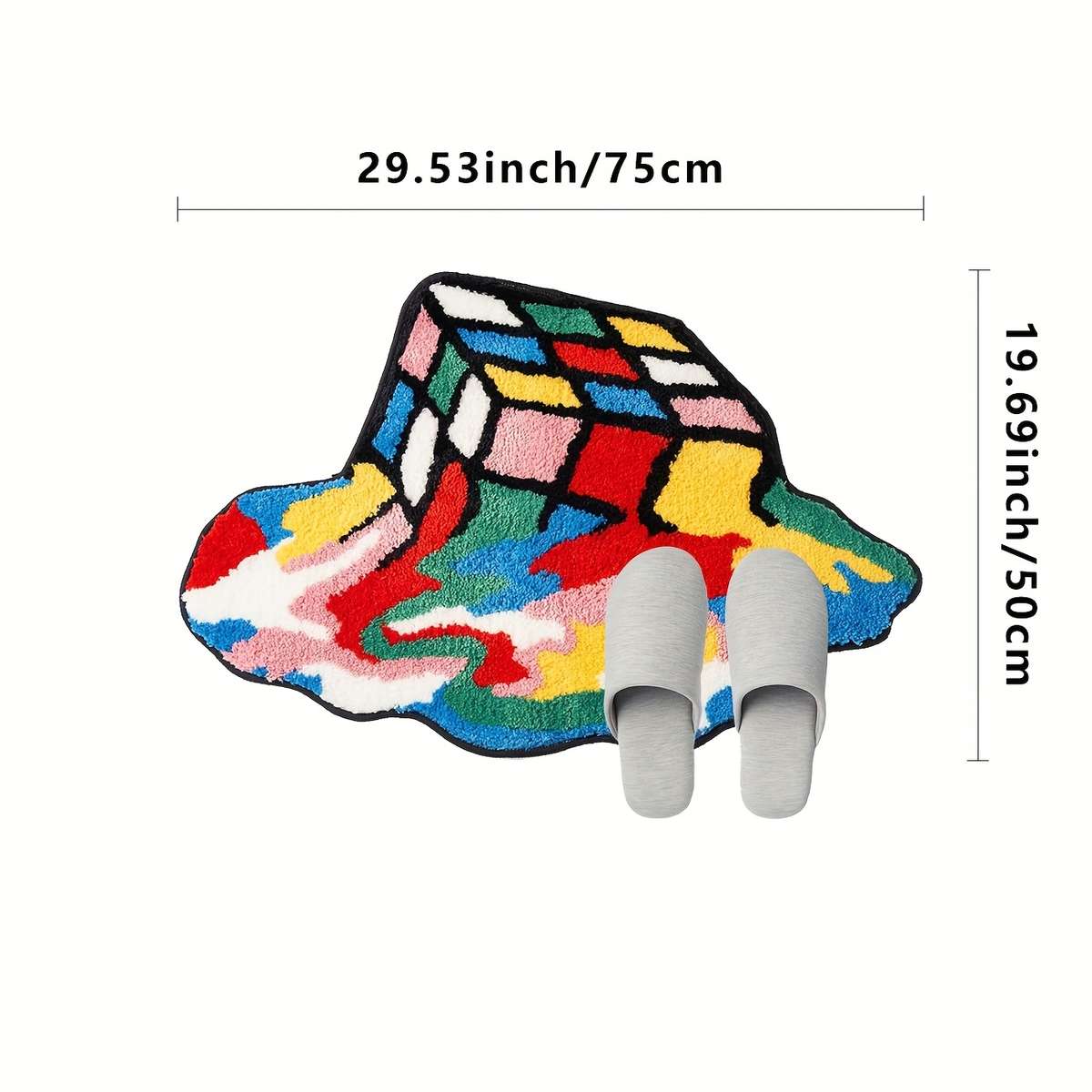 1Pc 29.53x19.69inch 75x50cm Floor Mat