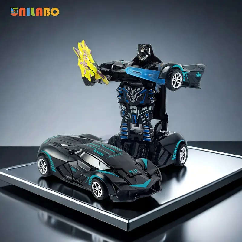 2-in-1 Fun Transforming Robot Police Car Toy