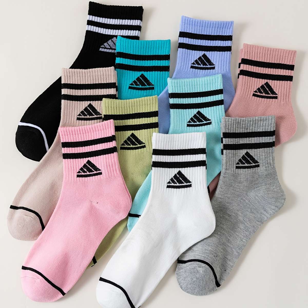 Sock 10 Pairs Colorful One Size