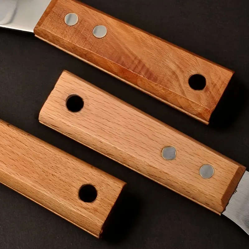 1pc Multi-Purpose Metal Shovel Knife with Wooden Handle Durable Hand Tool for Living Room Outdoor Ga